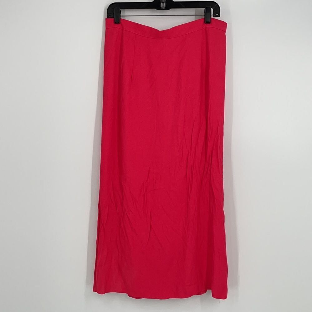Vintage Betsy Lauren y2k hot pink maxi skirt
